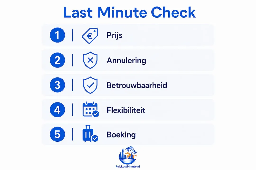 Overzicht: zo beoordeel je snel een last minute deal